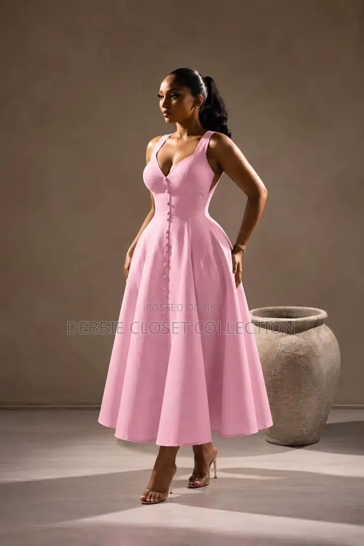 A Fashionable Pink Dress for My Beautiful Ladies