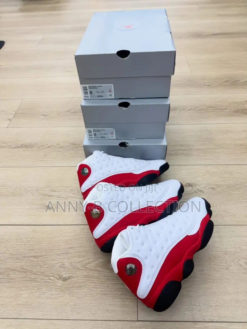 Red and White Jordan 13 Retro Sneakers in Lagos