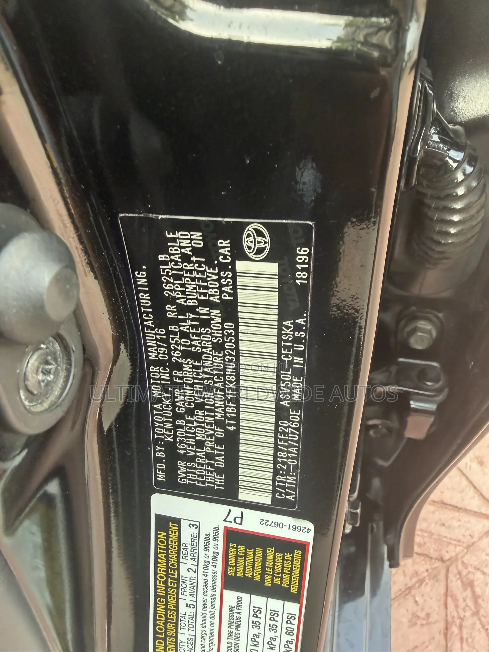Toyota Camry 2016 Black