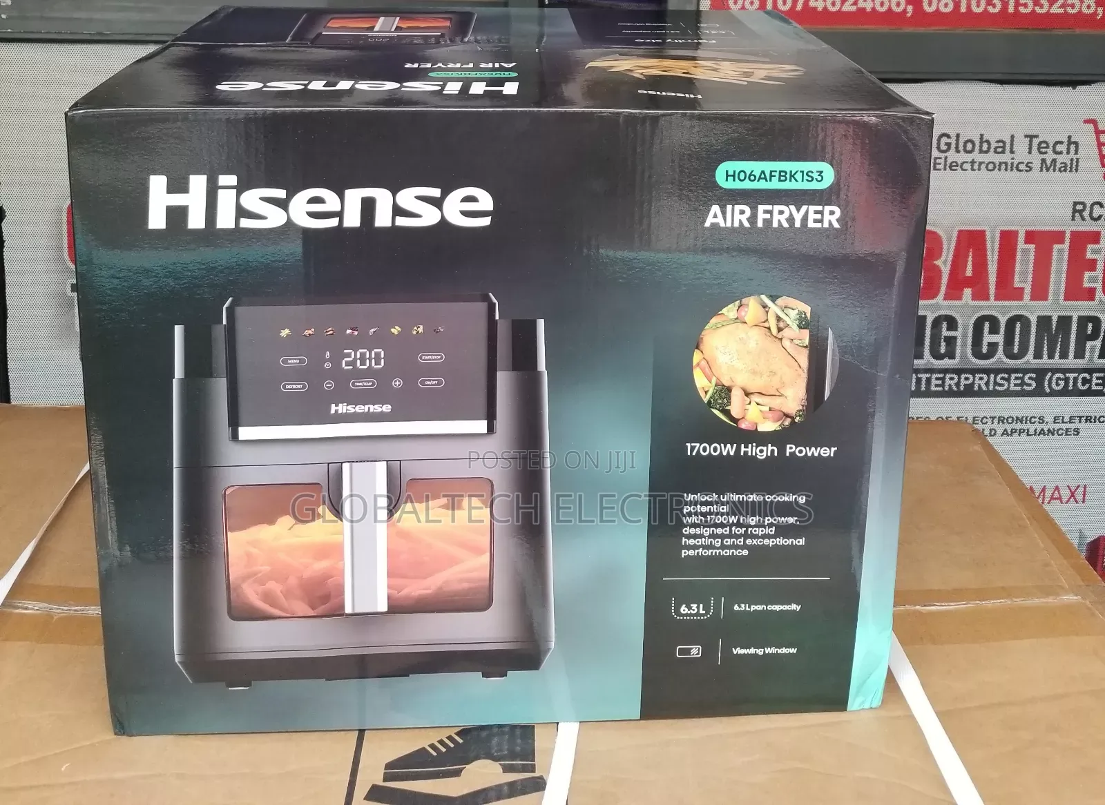 Hisense Air Fryer 6.3L 1700W (H06AFBS1S3)