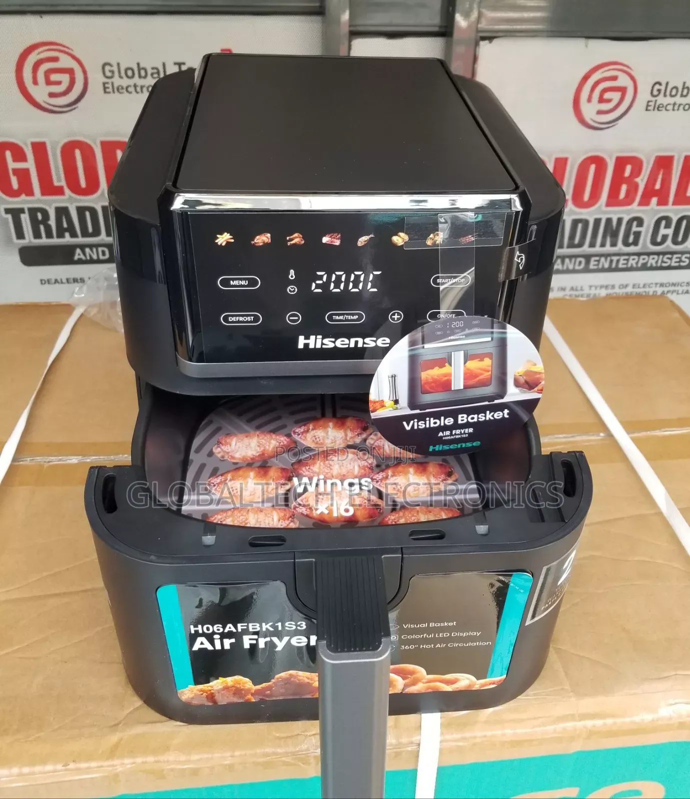 Hisense Air Fryer 6.3L 1700W (H06AFBS1S3)