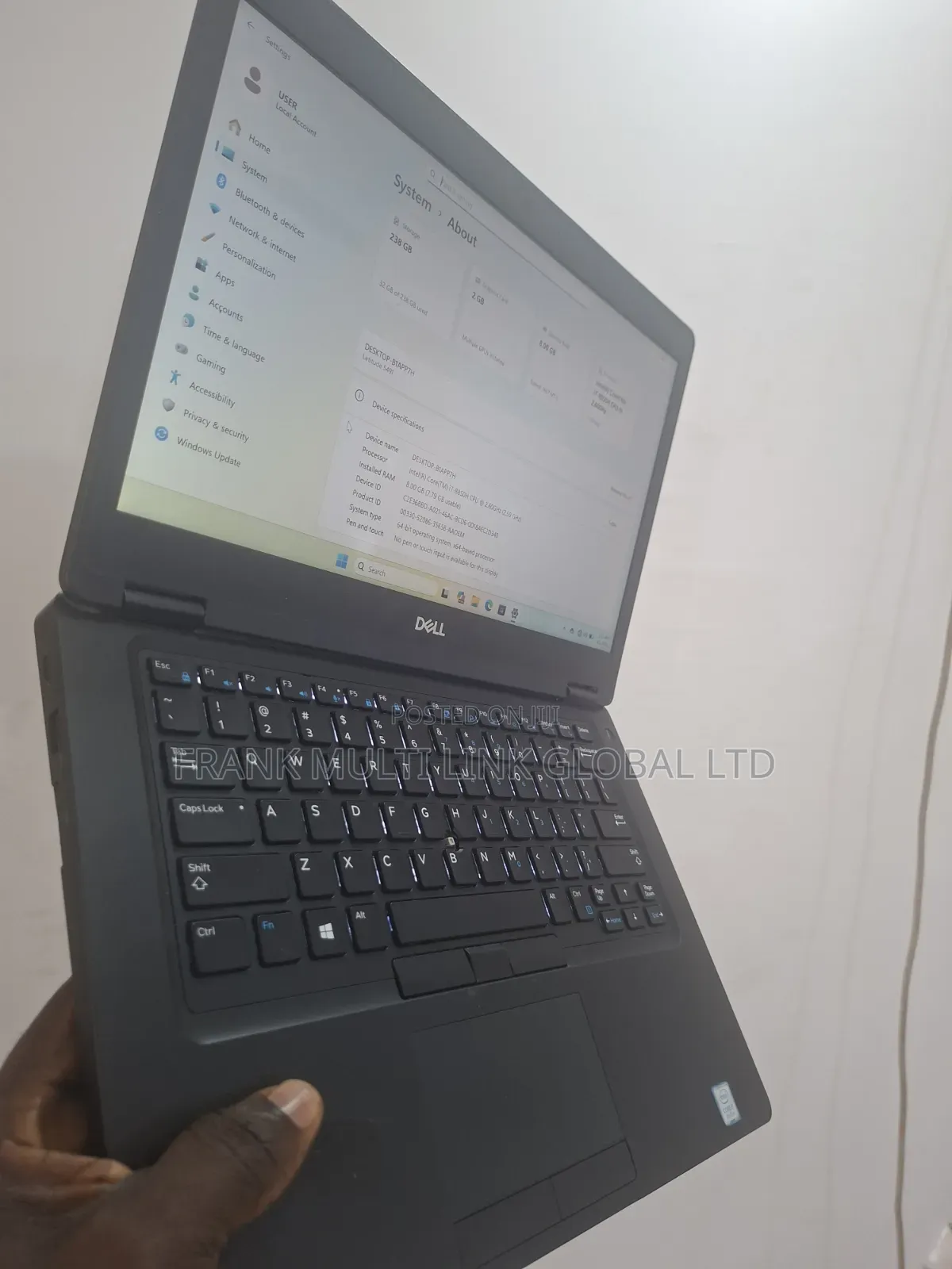 Laptop Dell Latitude 5491 8GB Intel Core i7 SSD 256GB