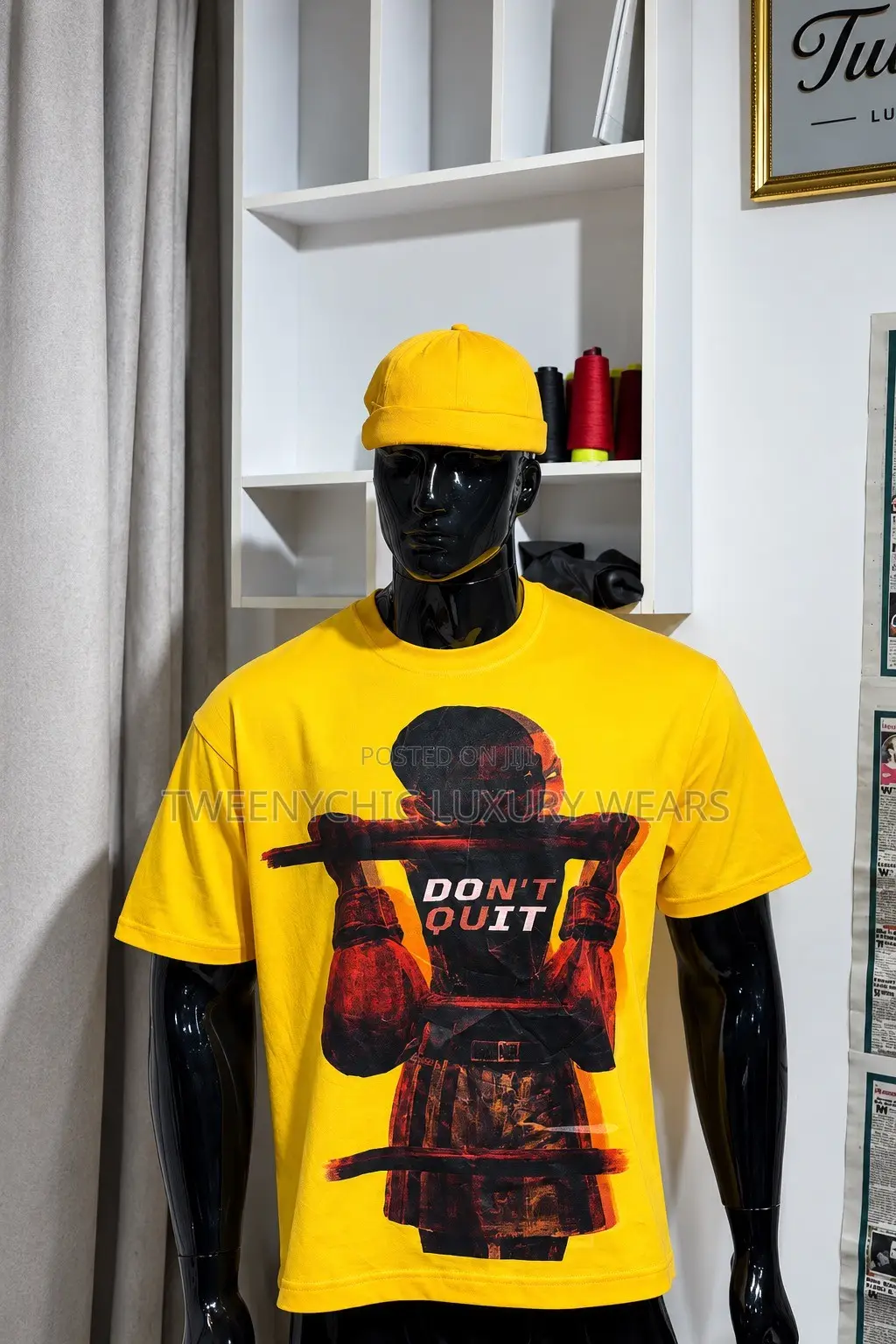 Yellow Graphic Print T-Shirt for Men | Trendy Streetwear