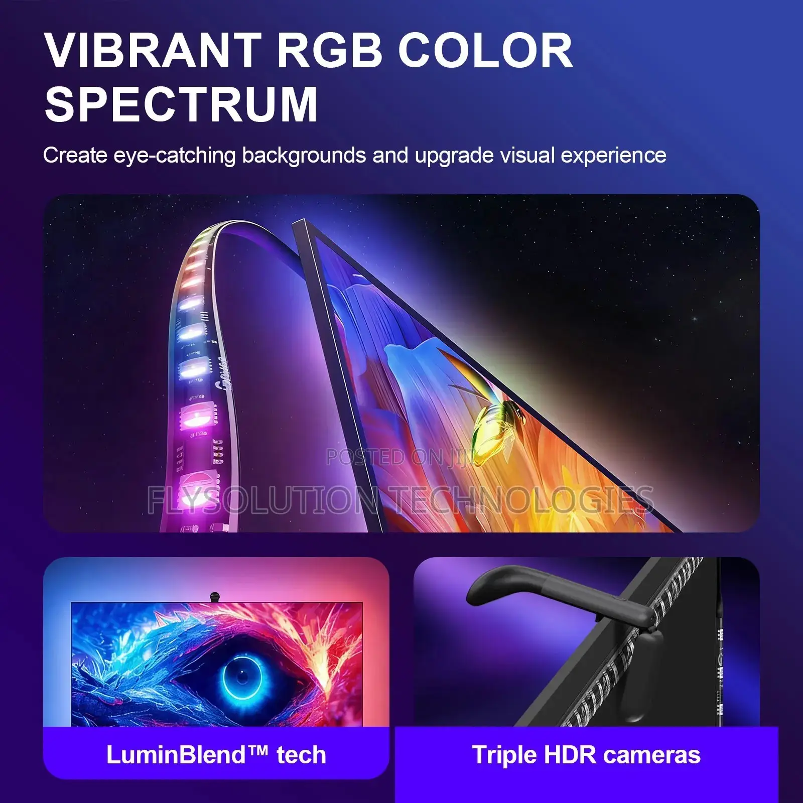 RGBIC TV Backlight With Camera Sync Smart LED Strip Lights for TVs