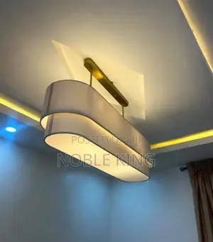 Long Dining Table Dedicated Long Strip Iron Material Pendant Lamp
