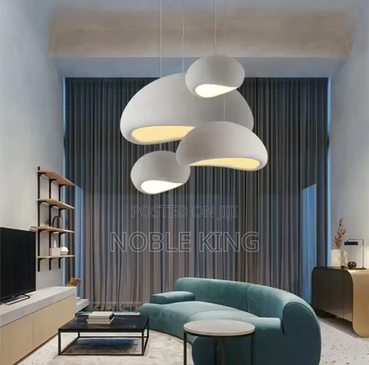 Nordic Wabi Sabi Ceiling Chandelier Modern E27 LED Dining Table Pendan