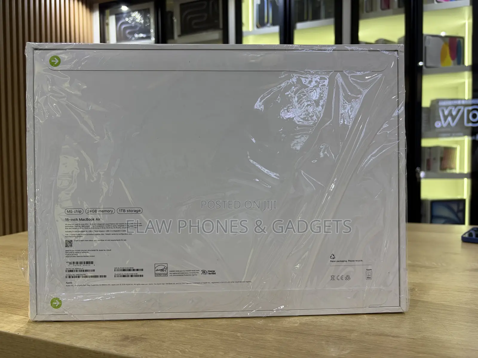 New Laptop Apple MacBook Air 2026 M5 24GB Apple M5 SSD 1T