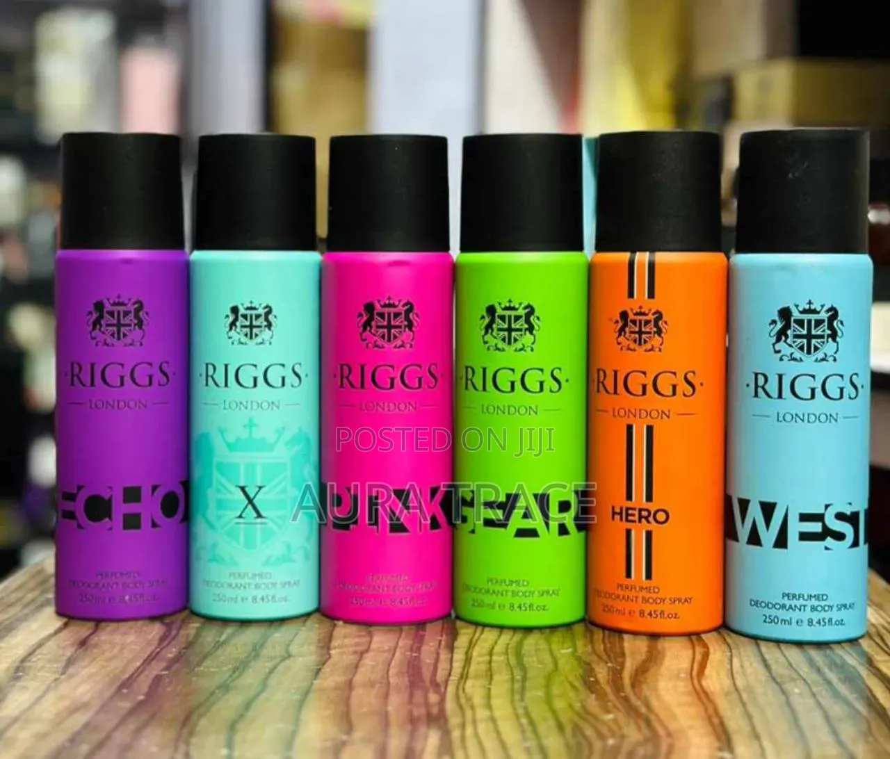 Riggs London Perfumed Deodorant Body Spray 250ml - All Variants