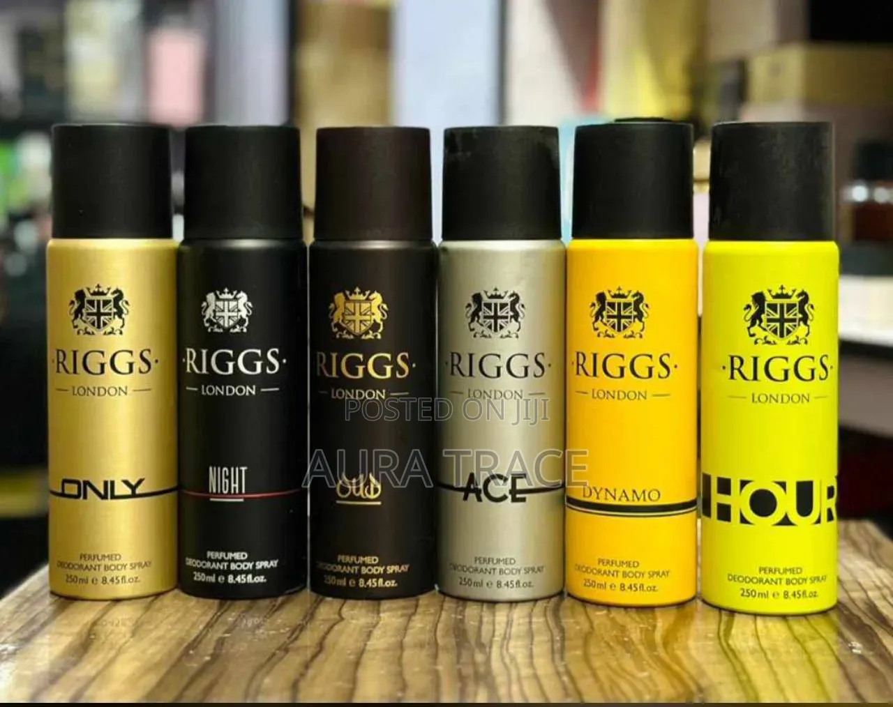 Riggs London Perfumed Deodorant Body Spray 250ml - All Variants