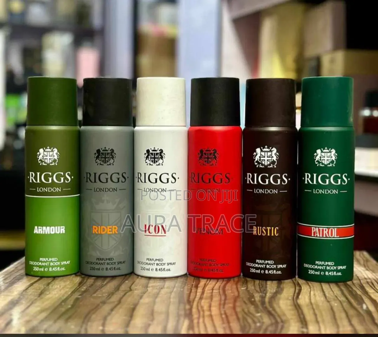 Riggs London Perfumed Deodorant Body Spray 250ml - All Variants