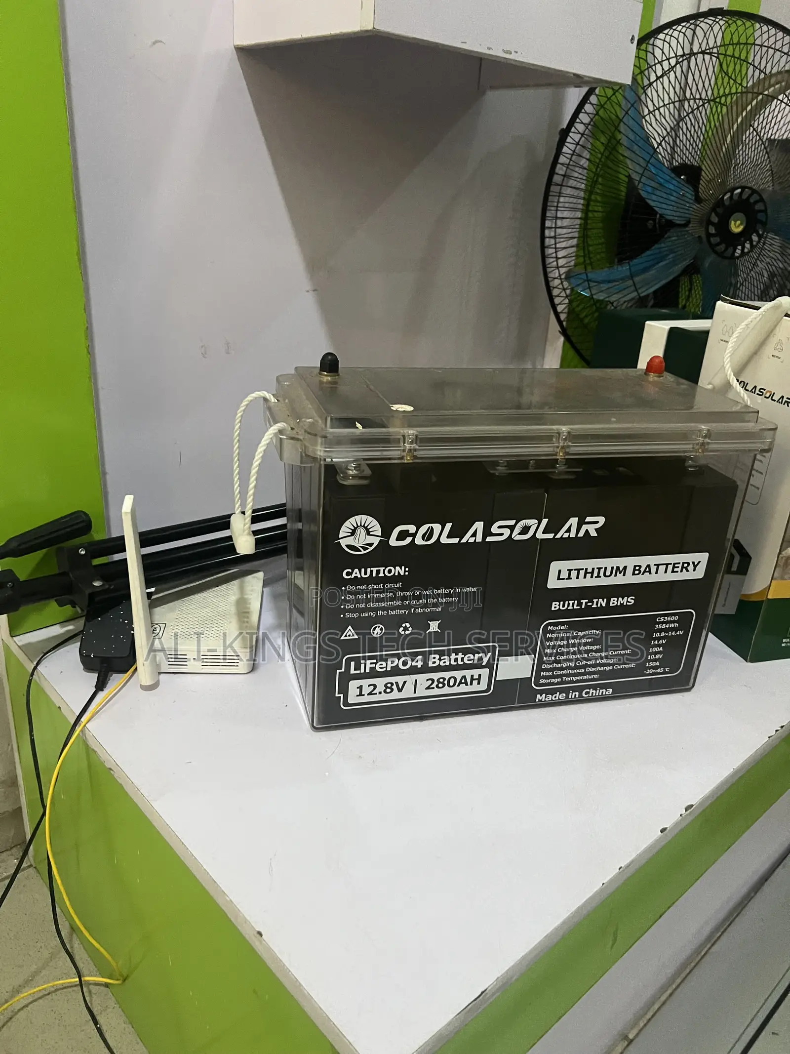 Cola Solar 3.6kwh Lithium Battery 12v