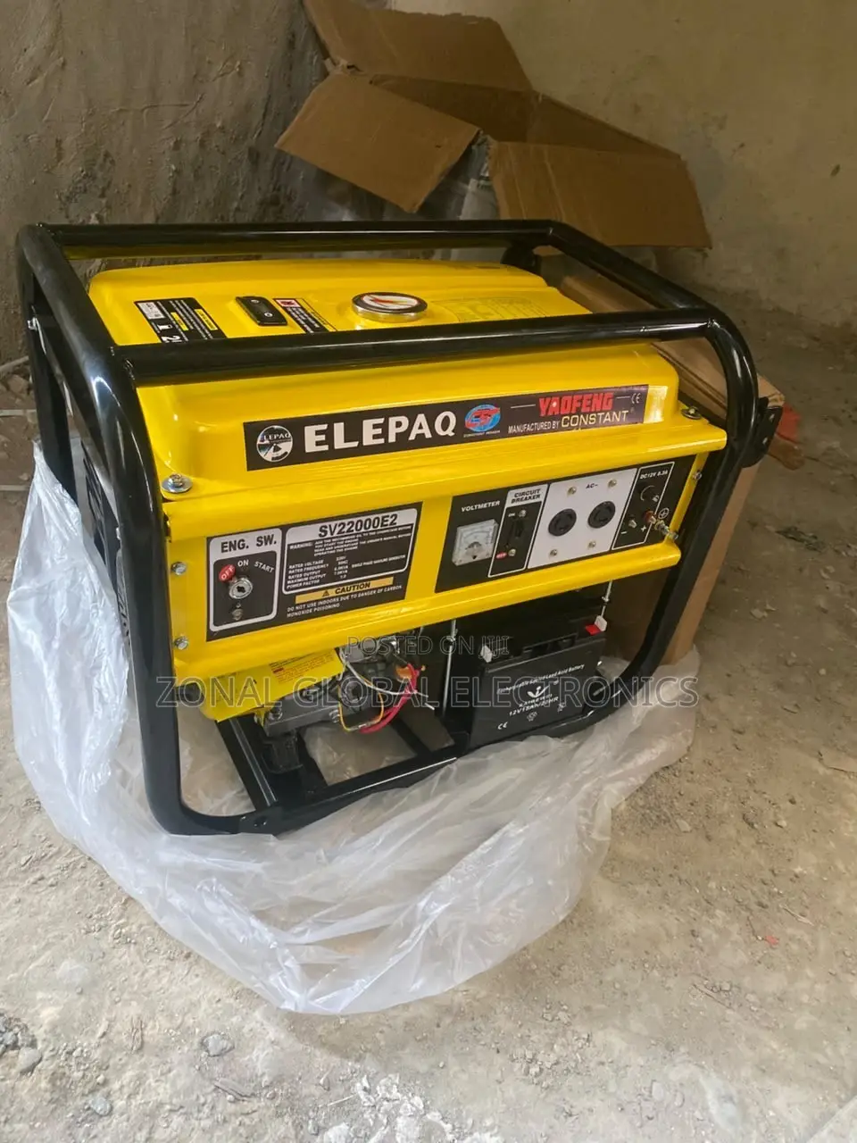 7.5kva Elepaq Constant Generator Key Start