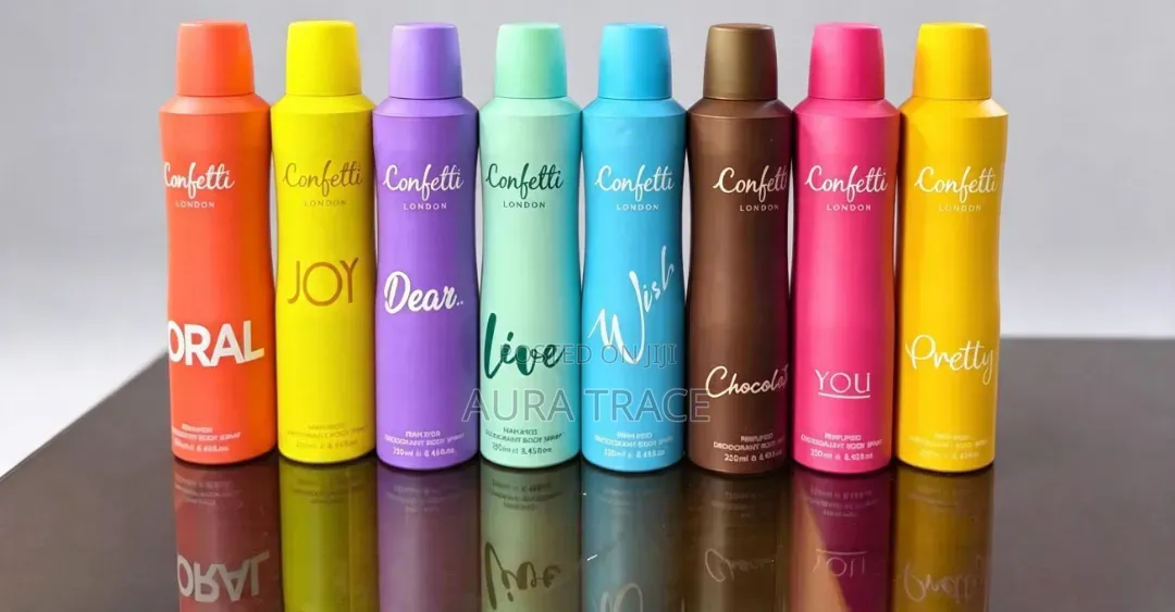 Confetti London Perfumed Deodorant Body Spray 250ml - All Variants