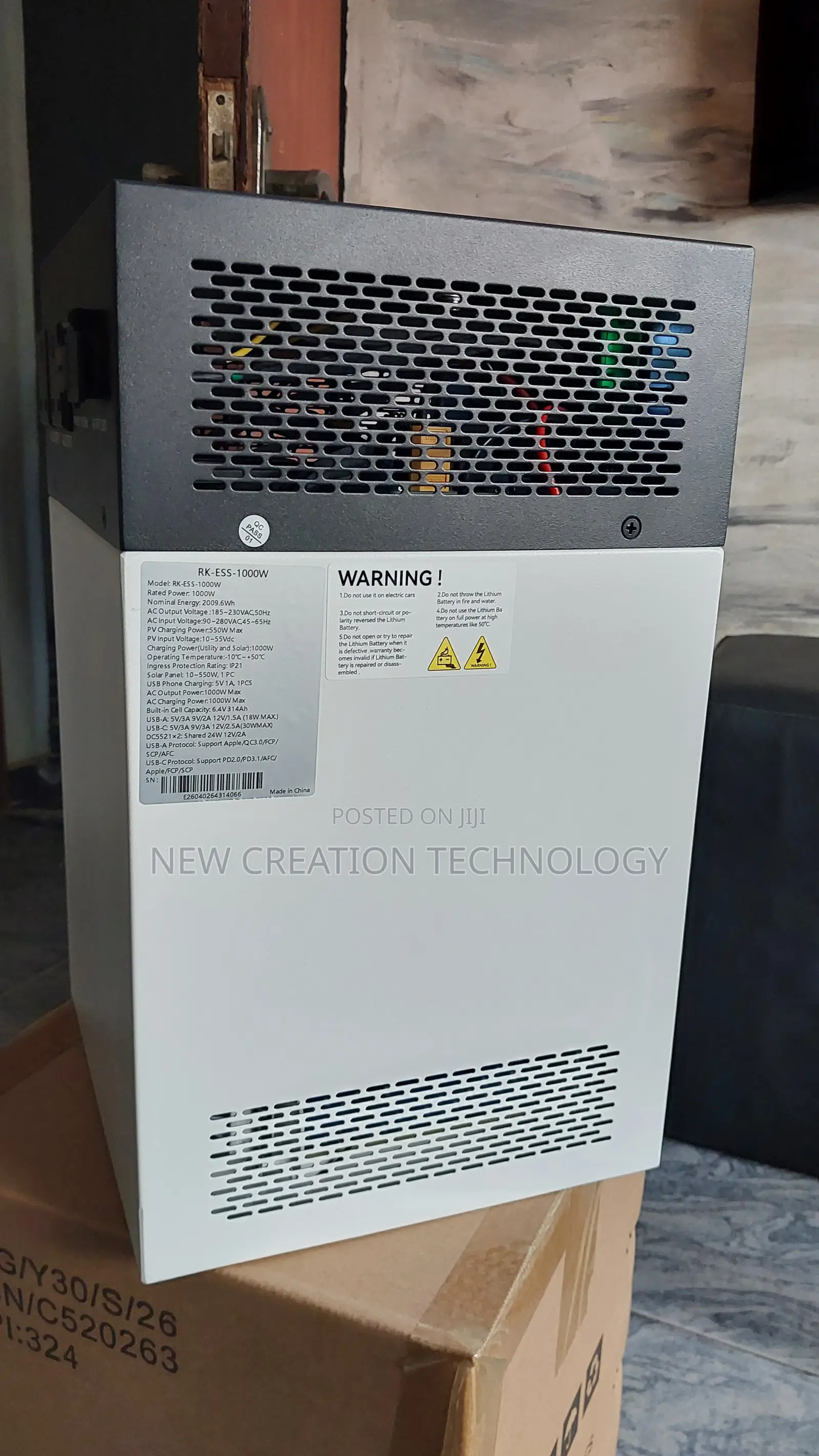 RK Energy Flow 2kWh Battery + 800W Integrated Inverter Power Station