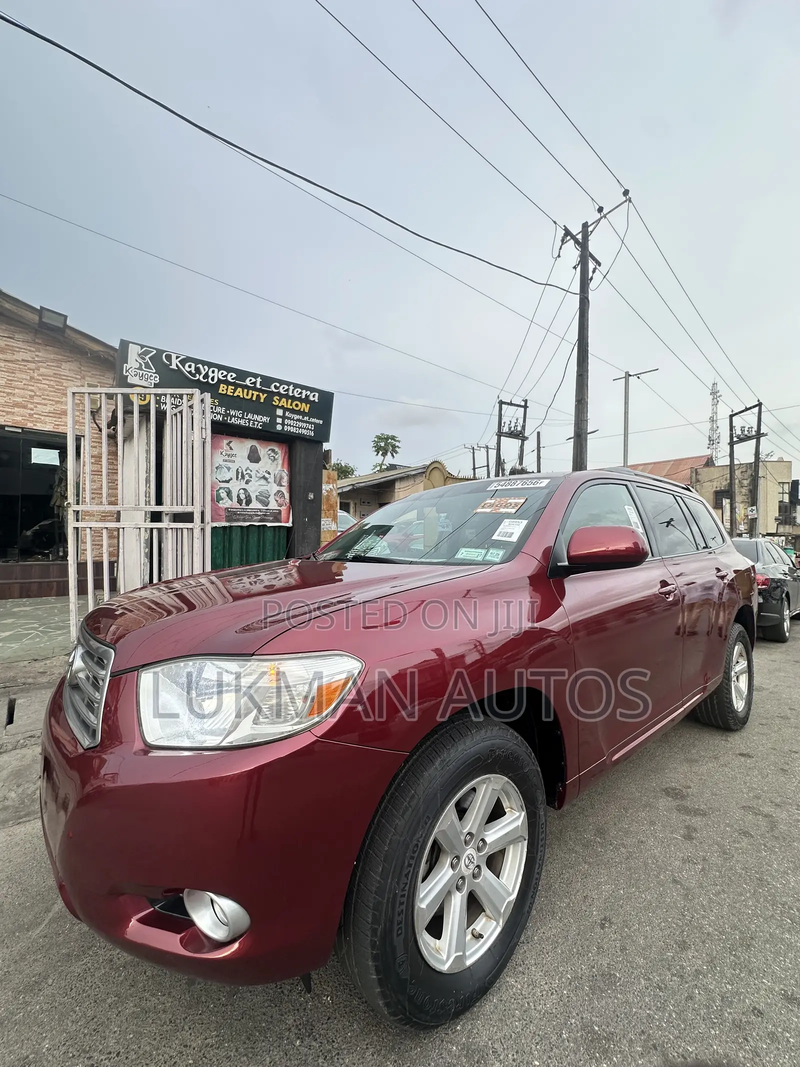 Toyota Highlander Sport 2009 Red