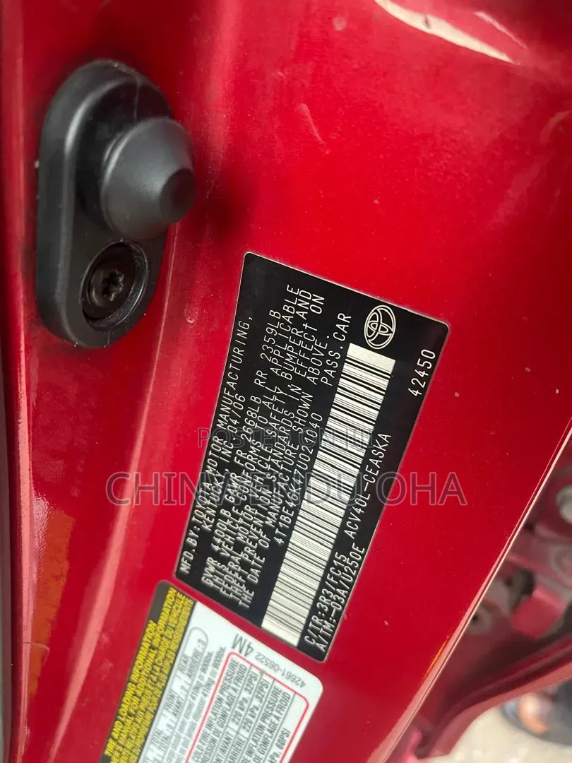 Toyota Camry 2006 Red