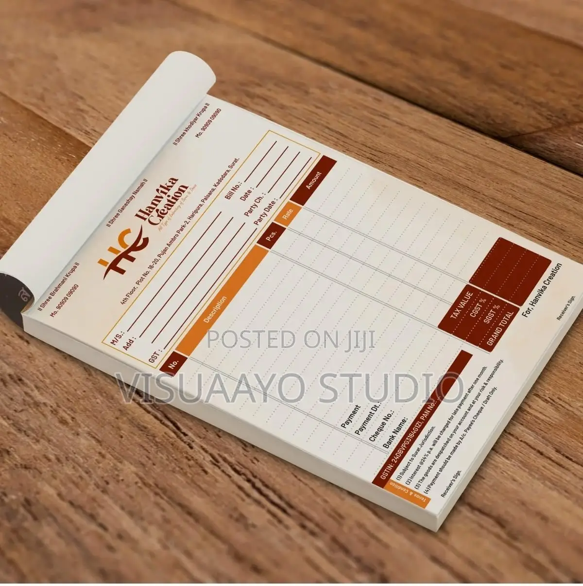 Carbonized Invoice Book Print in Nigeria | NCR Receipt & Invoice Books