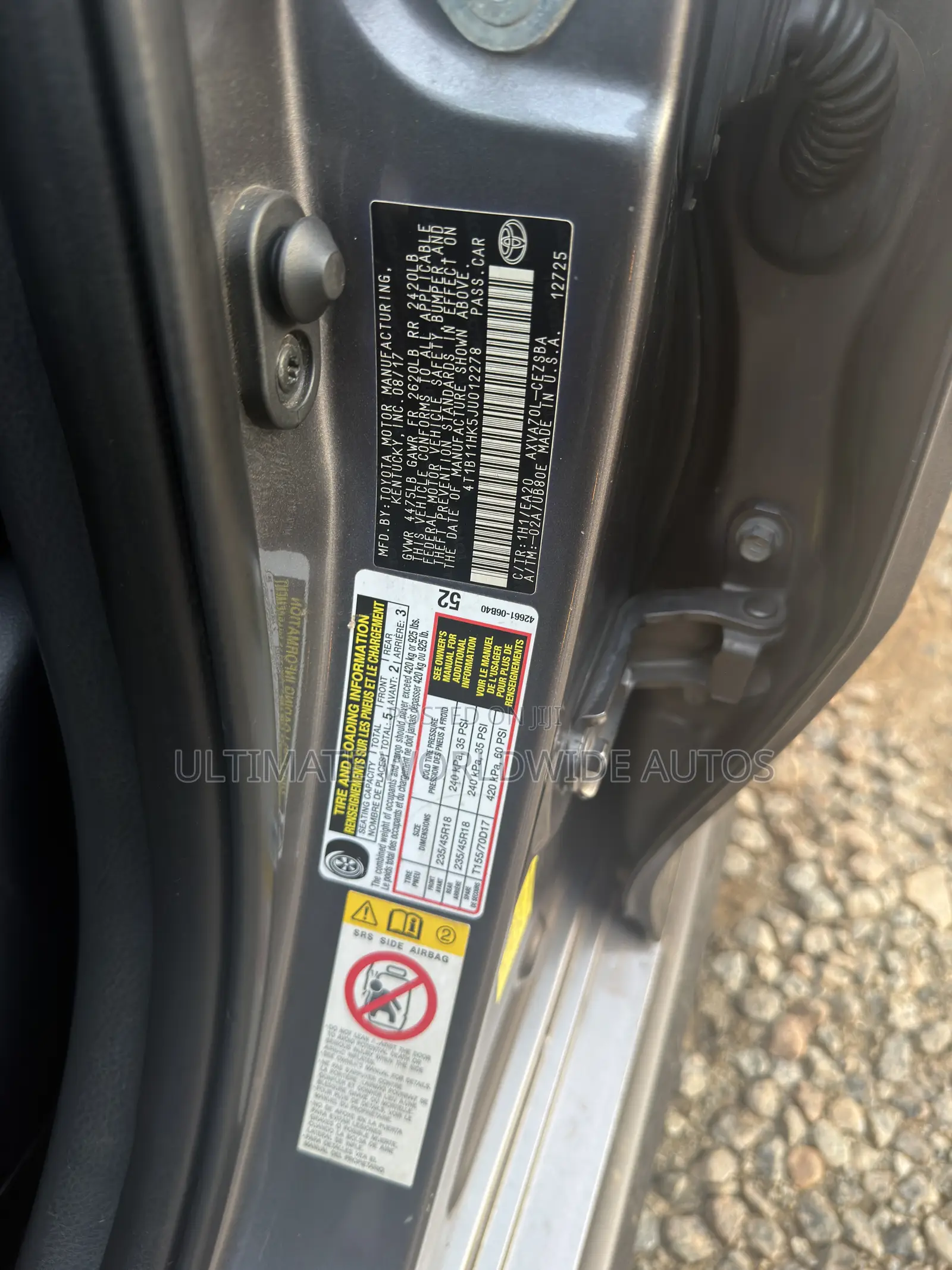 Toyota Camry 2018 Gray