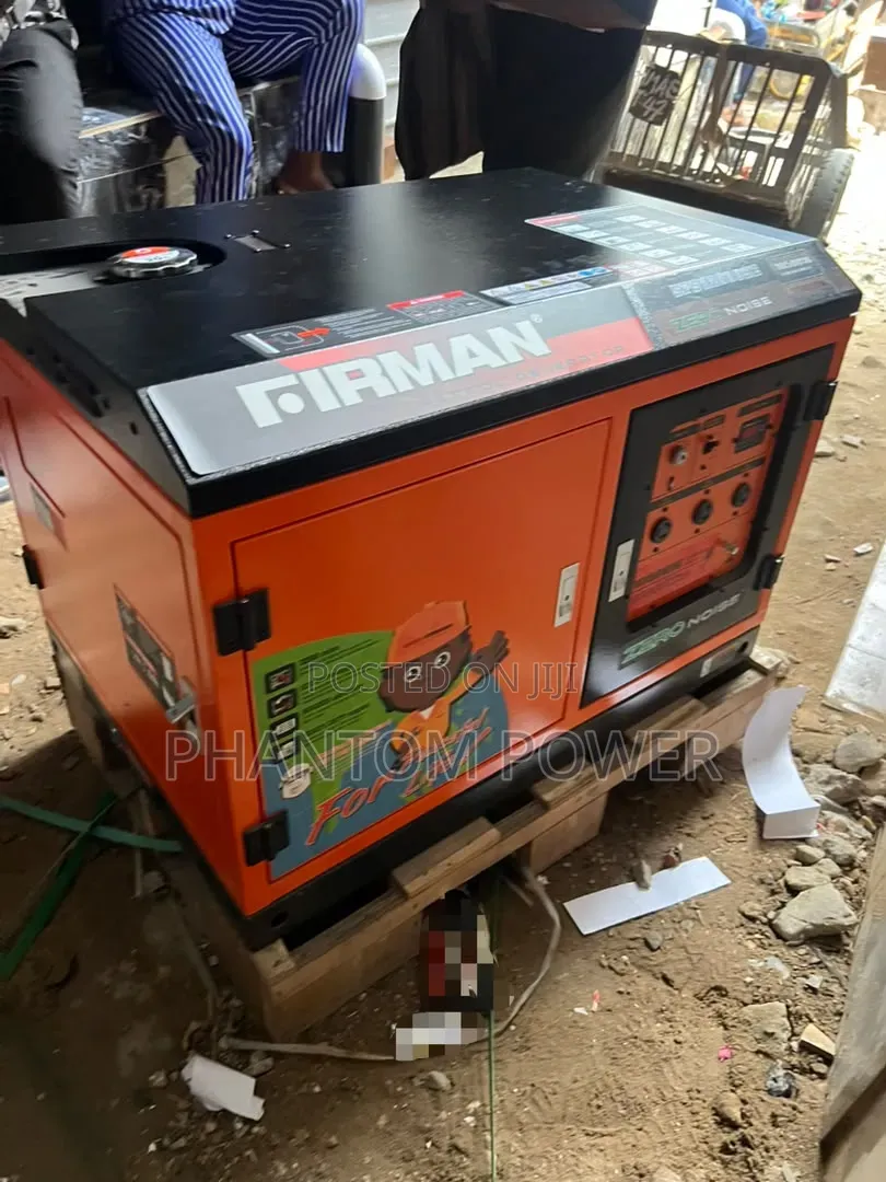 Firman SPS12000SE 10kva Petrol Soundproof Generator >100% Copper Coil<