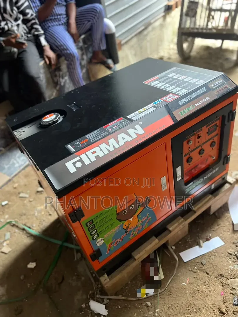 Original Firman 10kva Capacity Petrol Soundproof Generator & Warranty