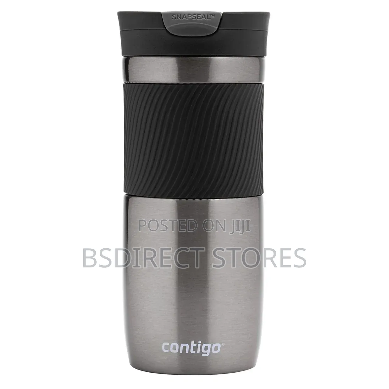 Contigo Byron GREY Travel Mug 470ml Leakproof Insulated Gunmetal