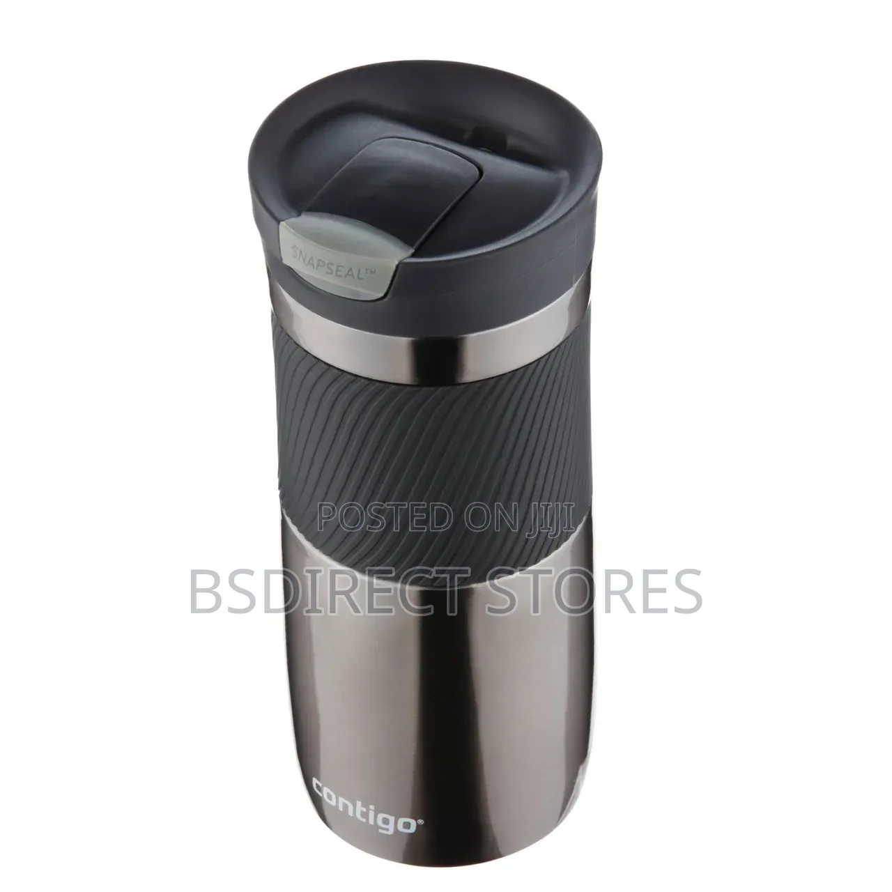 Contigo Byron GREY Travel Mug 470ml Leakproof Insulated Gunmetal