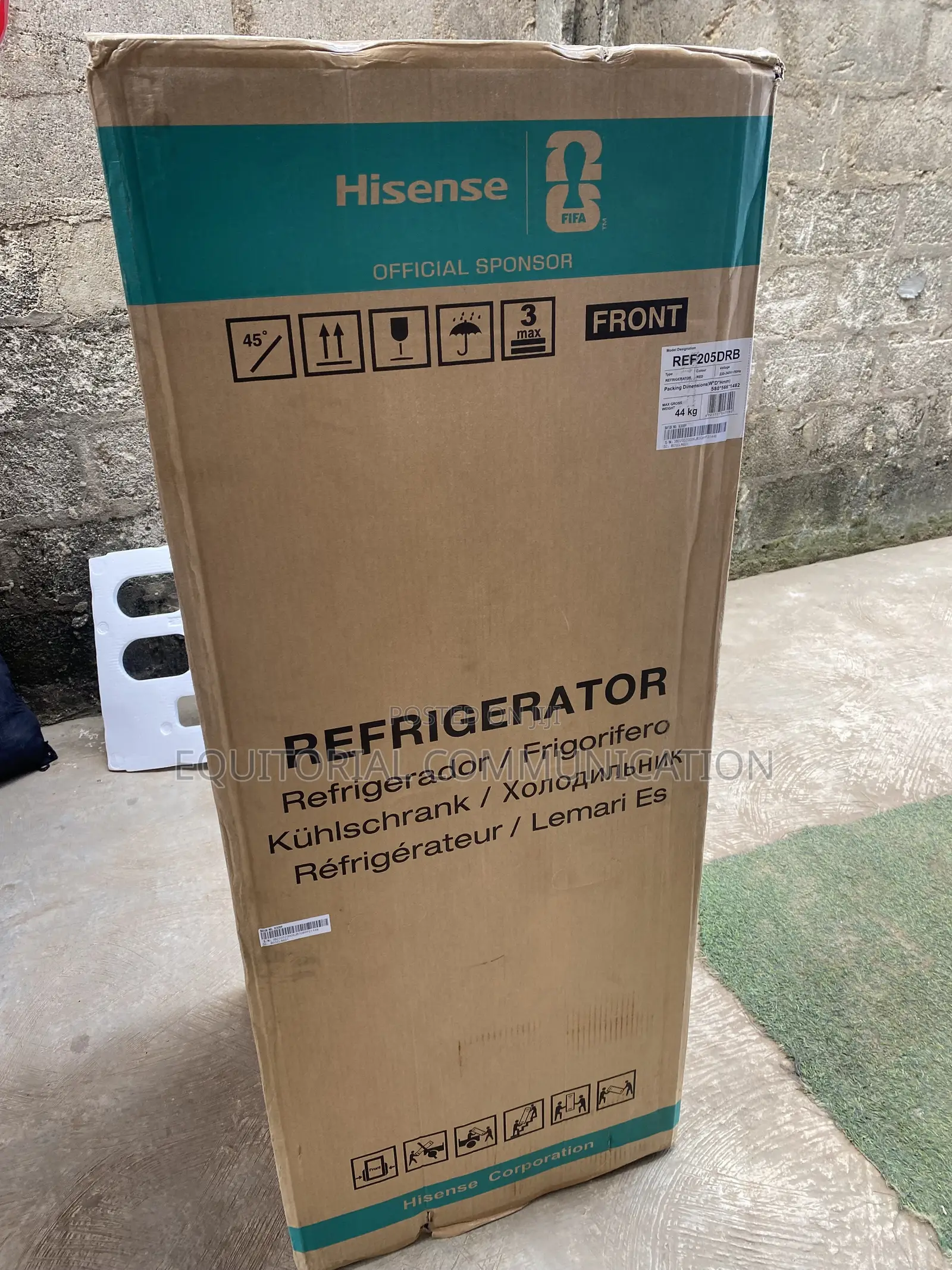 Hisense 204L REF205DRB Double Door Fridge With Water Dispenser