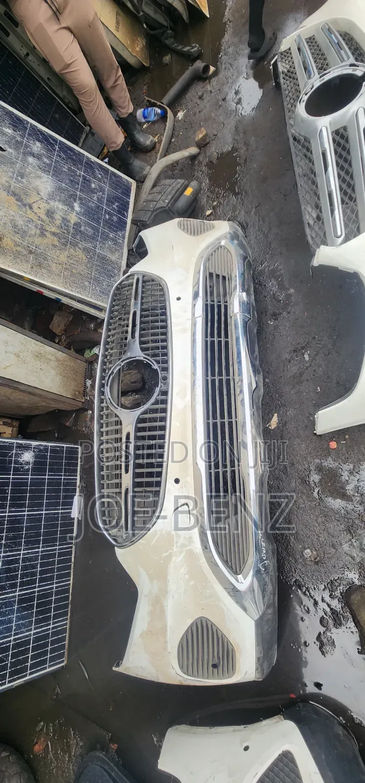 GlC300 2024 Complete Front Bumper With Grill