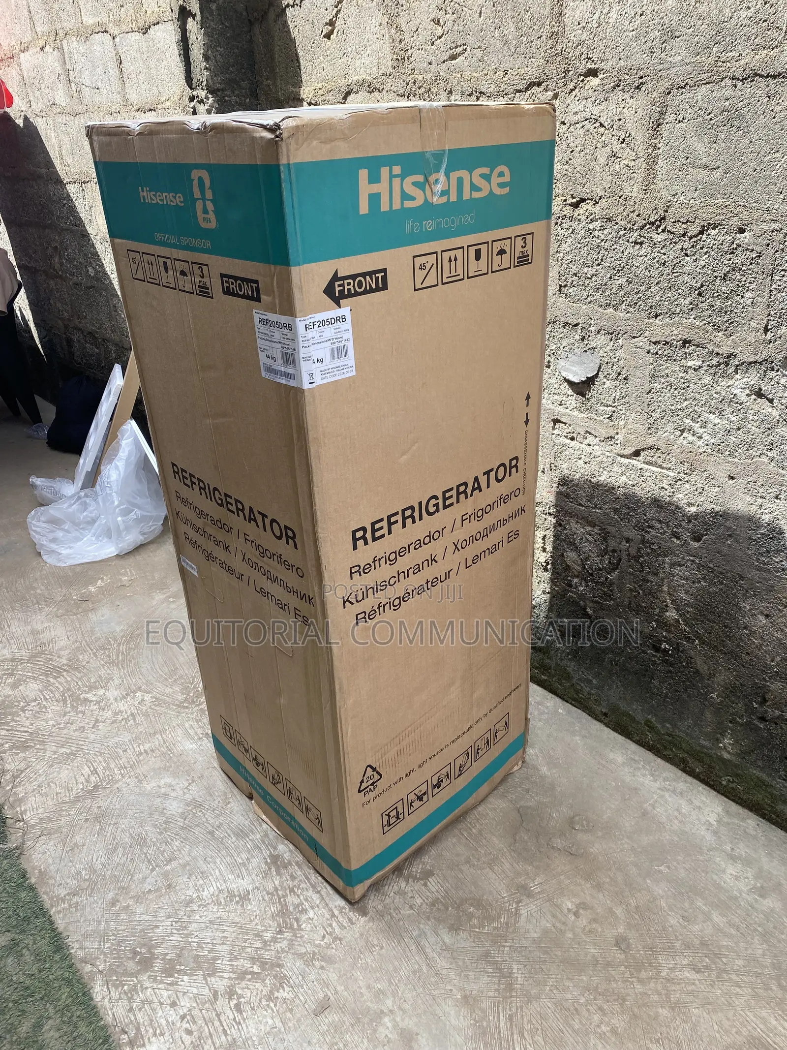 Hisense 204L Refrigerator With Separate Freezer and Water Dispenser