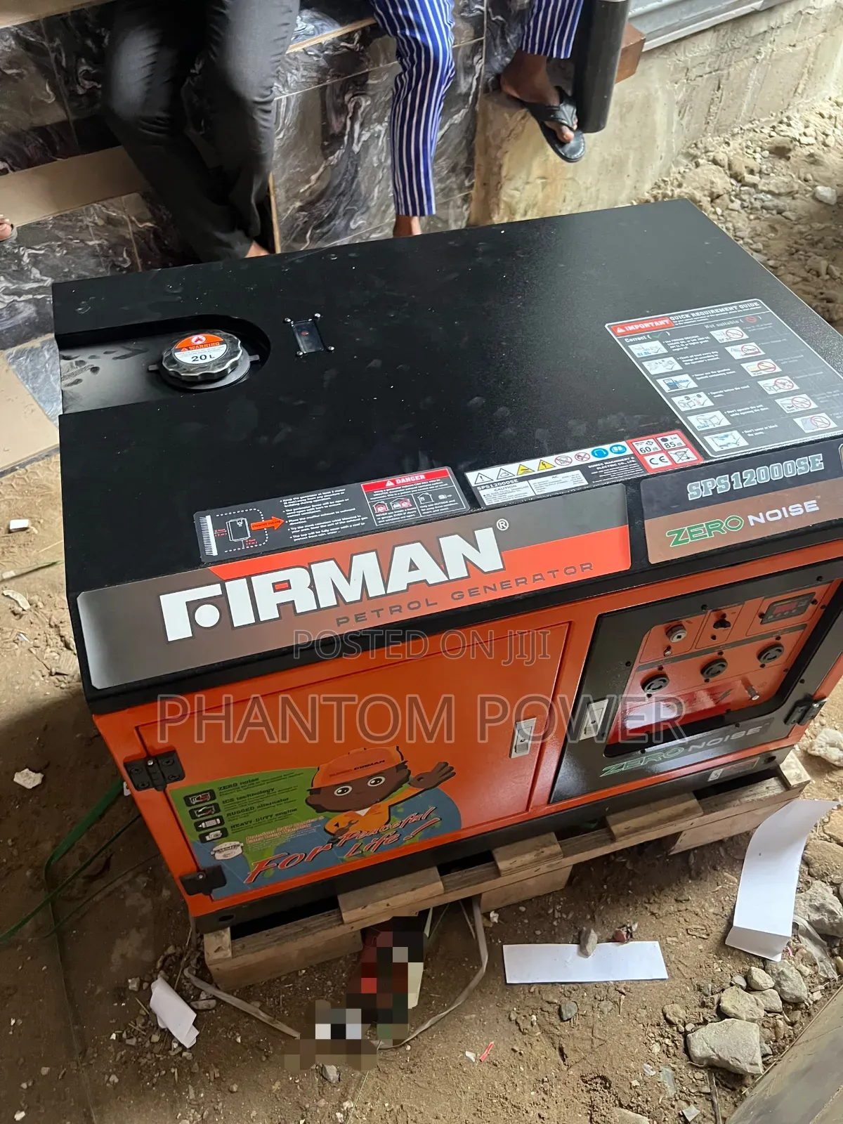 Firman SPS12000SE 10kva Zero Noise Generator [Black & Orange Design]
