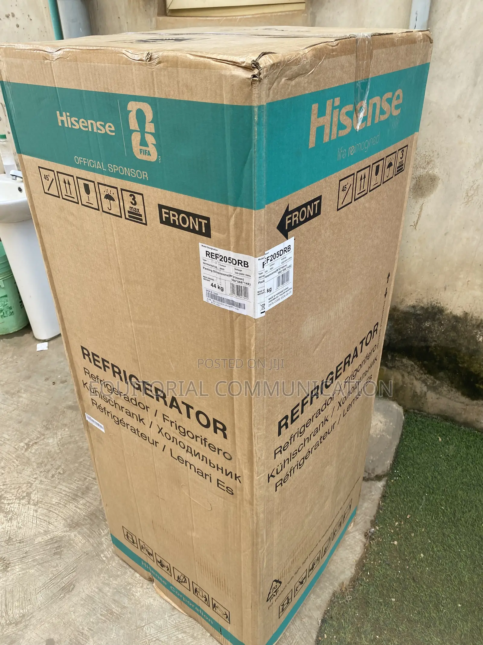 Hisense REF205DRB Refrigerator 204L With Separate Freezer Compartment
