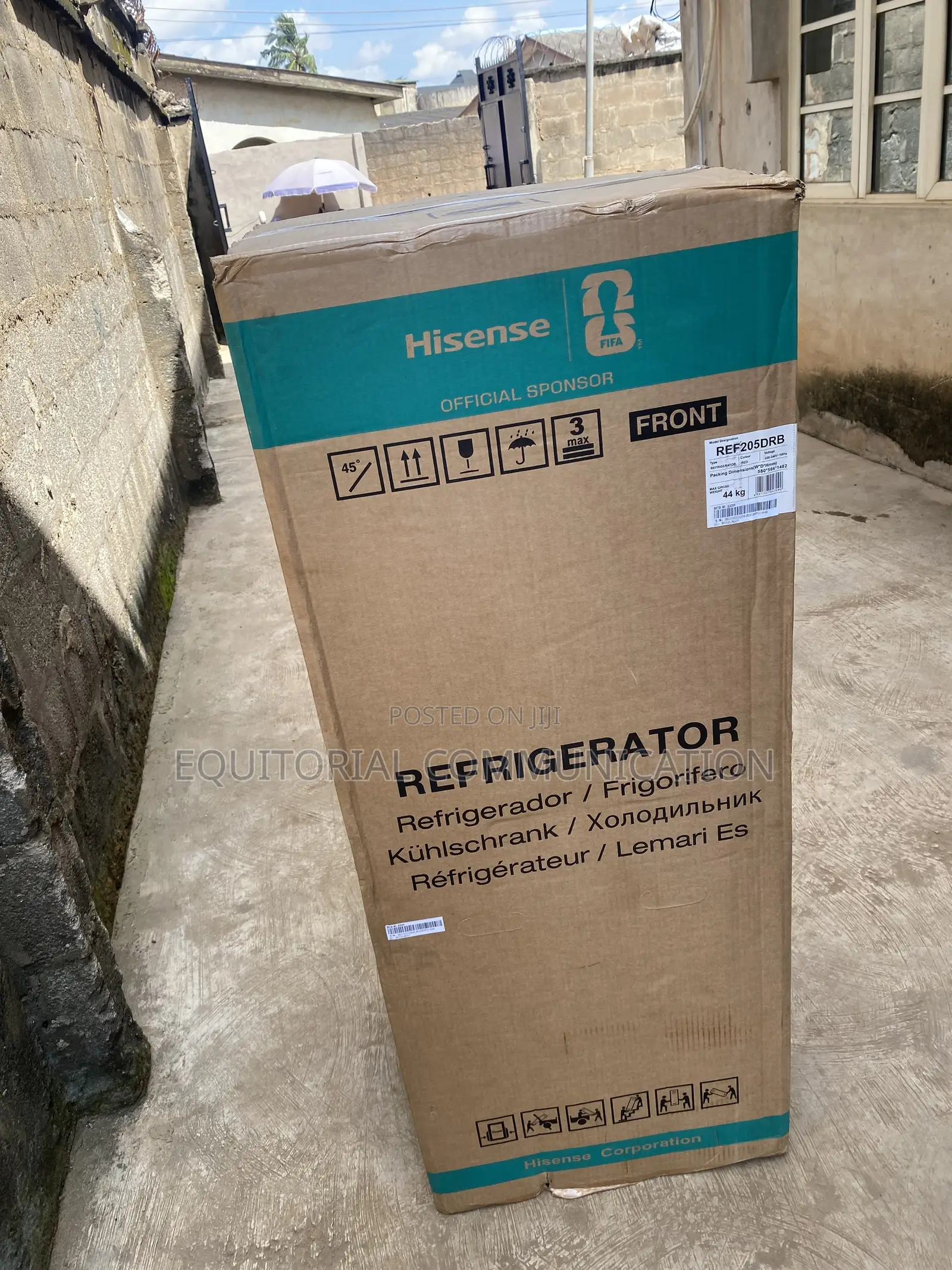 Hisense REF205DRB 204L Family Refrigerator With Water Dispenser