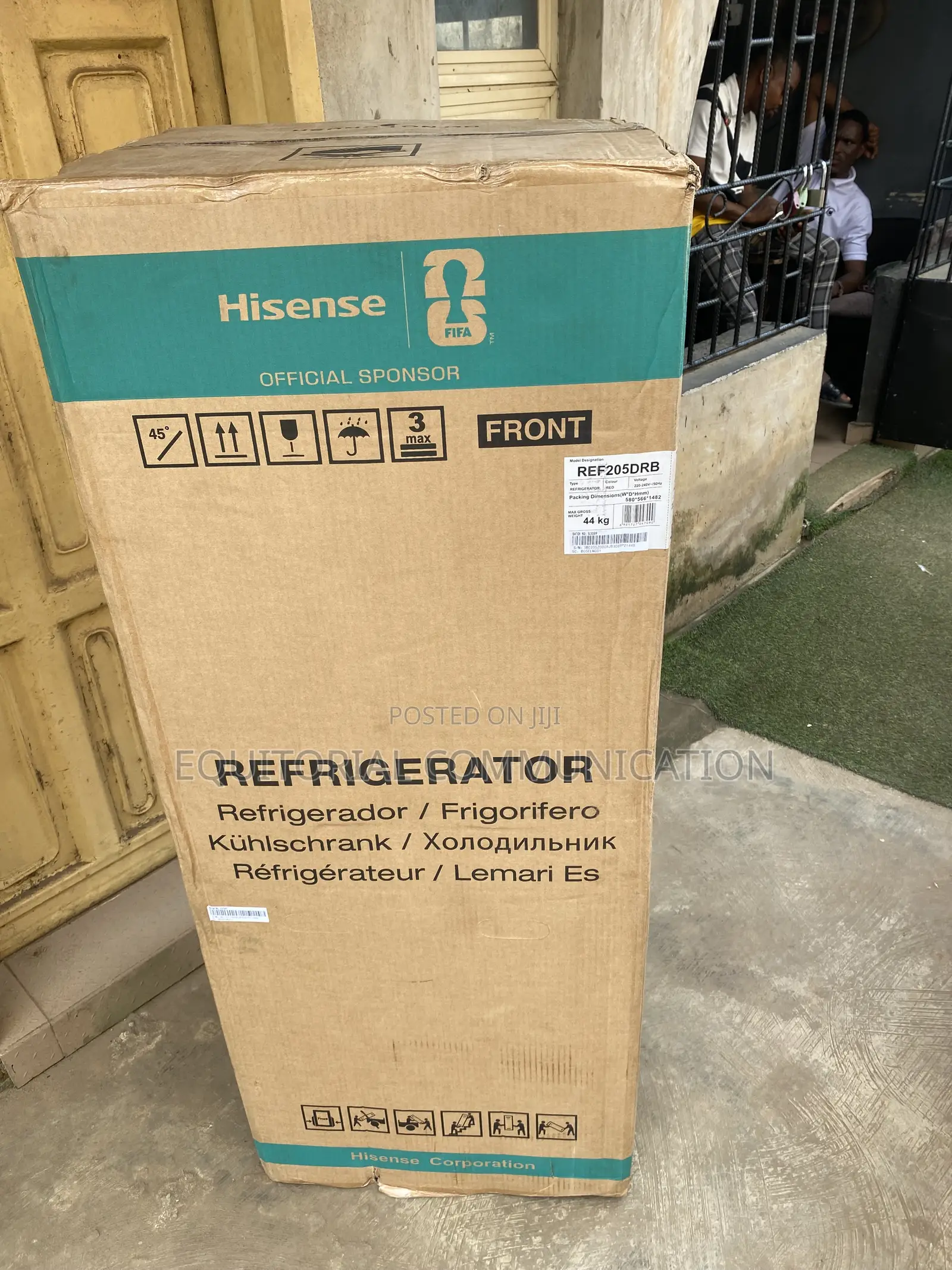 Hisense 204L Double Door Kitchen Fridge With Water Dispenser REF205DRB