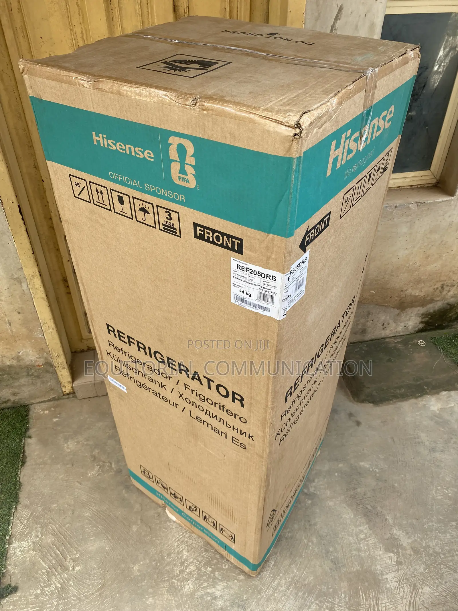 Hisense 204L Double Door Kitchen Fridge With Water Dispenser REF205DRB