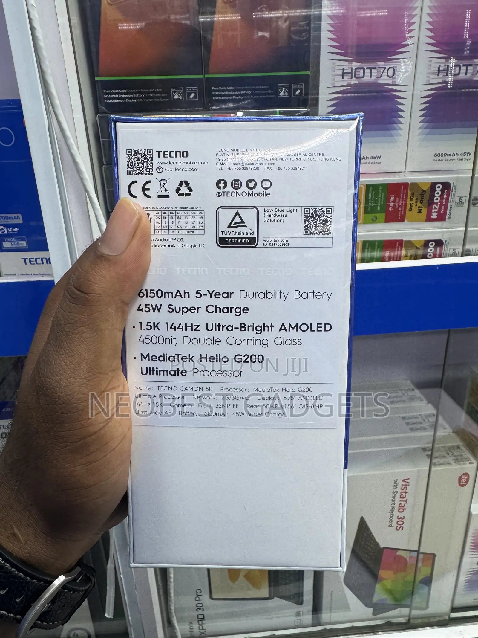 New Tecno Camon 50 256 GB Silver
