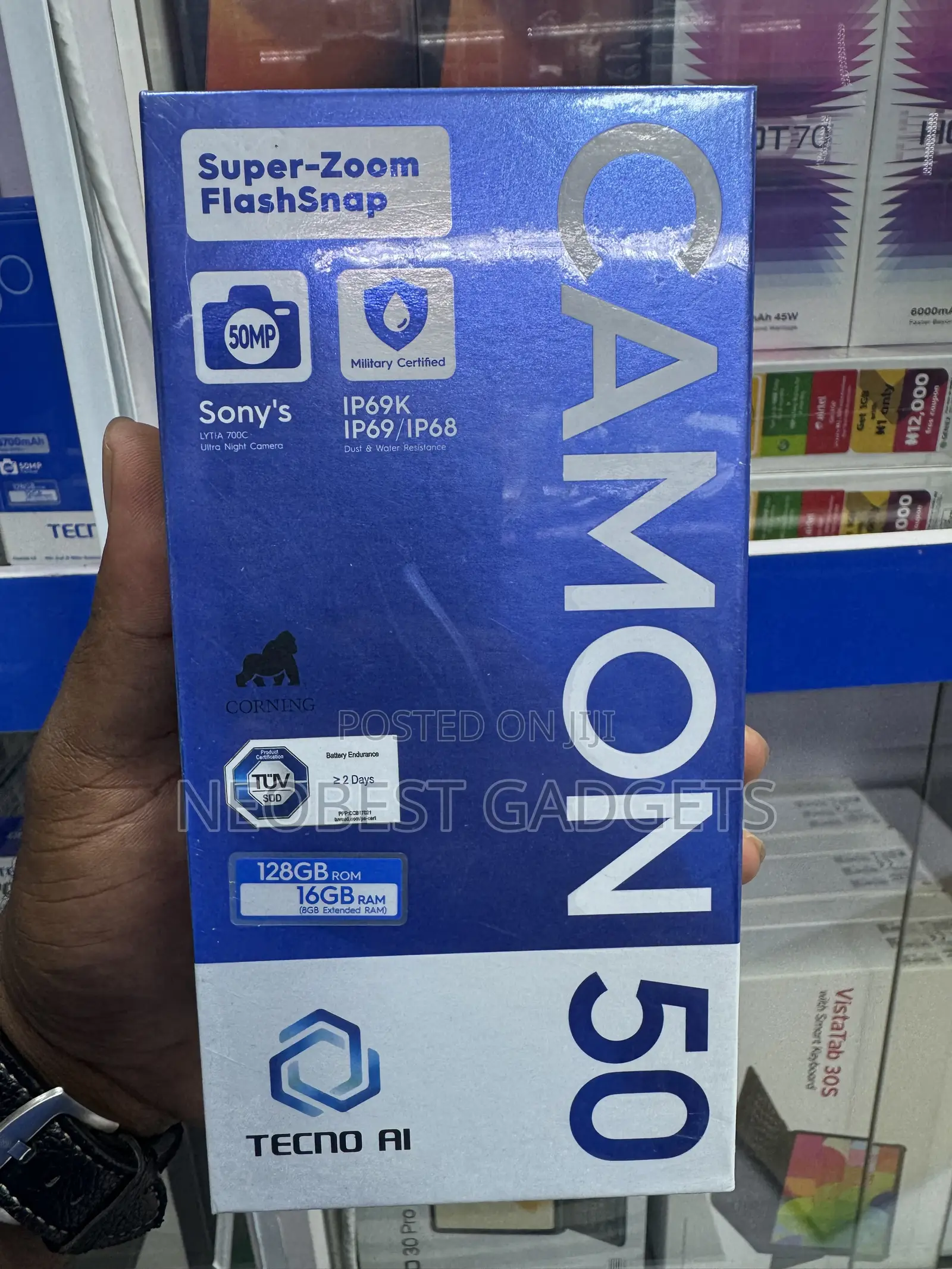 New Tecno Camon 50 256 GB Silver