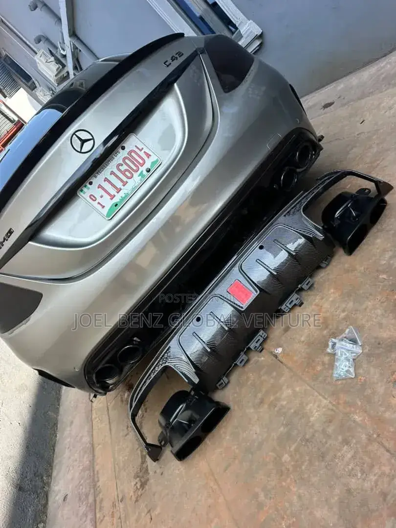 C300 2017 Back Bumper AMG Down Padded With Brake Light