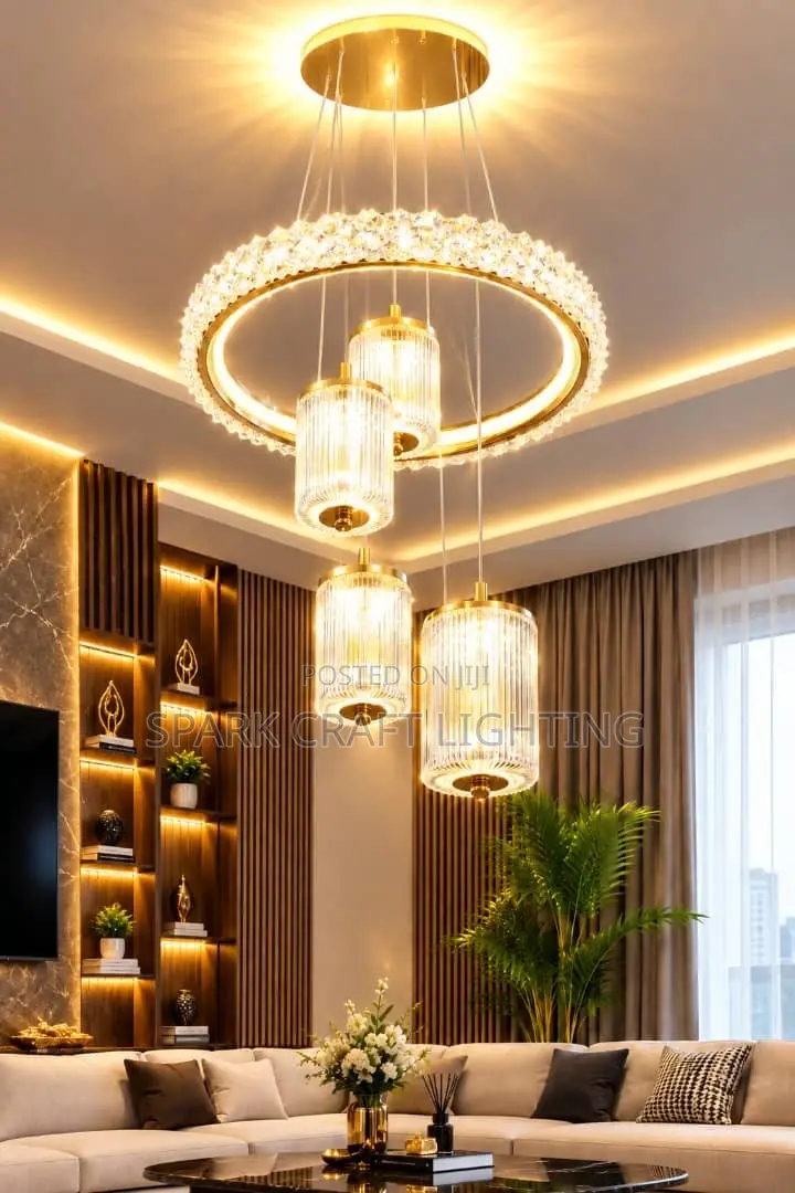 Luxury Crystal 4 Drop Chandelier