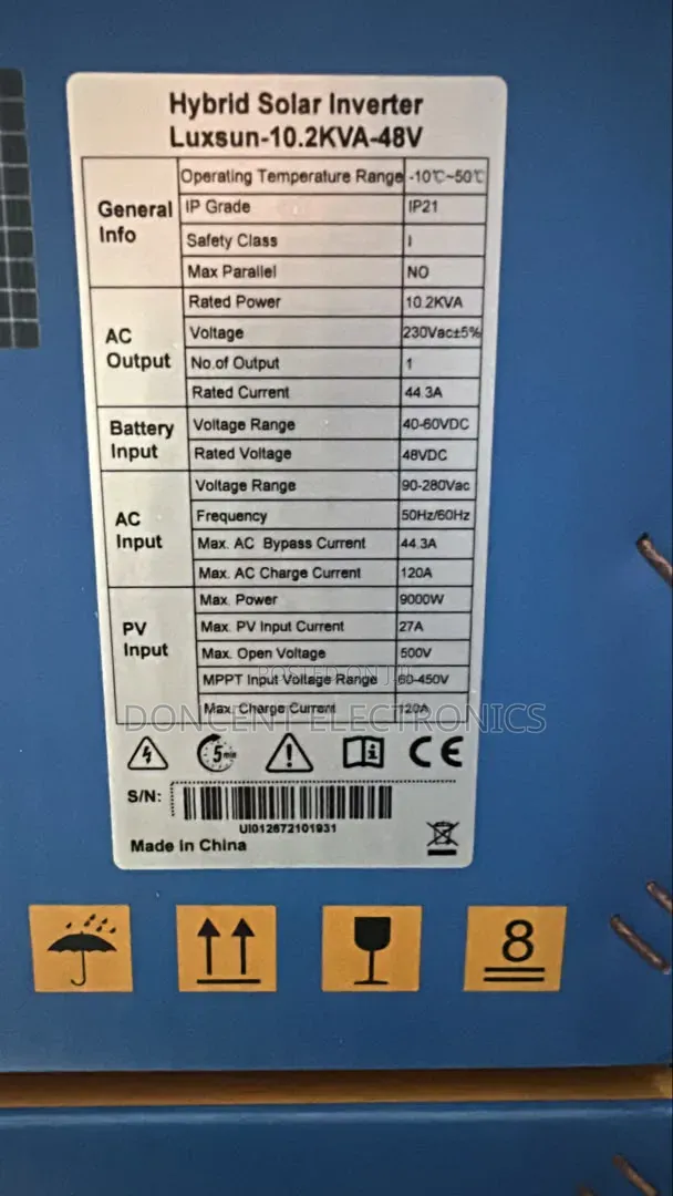 Luxsun 10.2kVA 48V Hybrid Solar