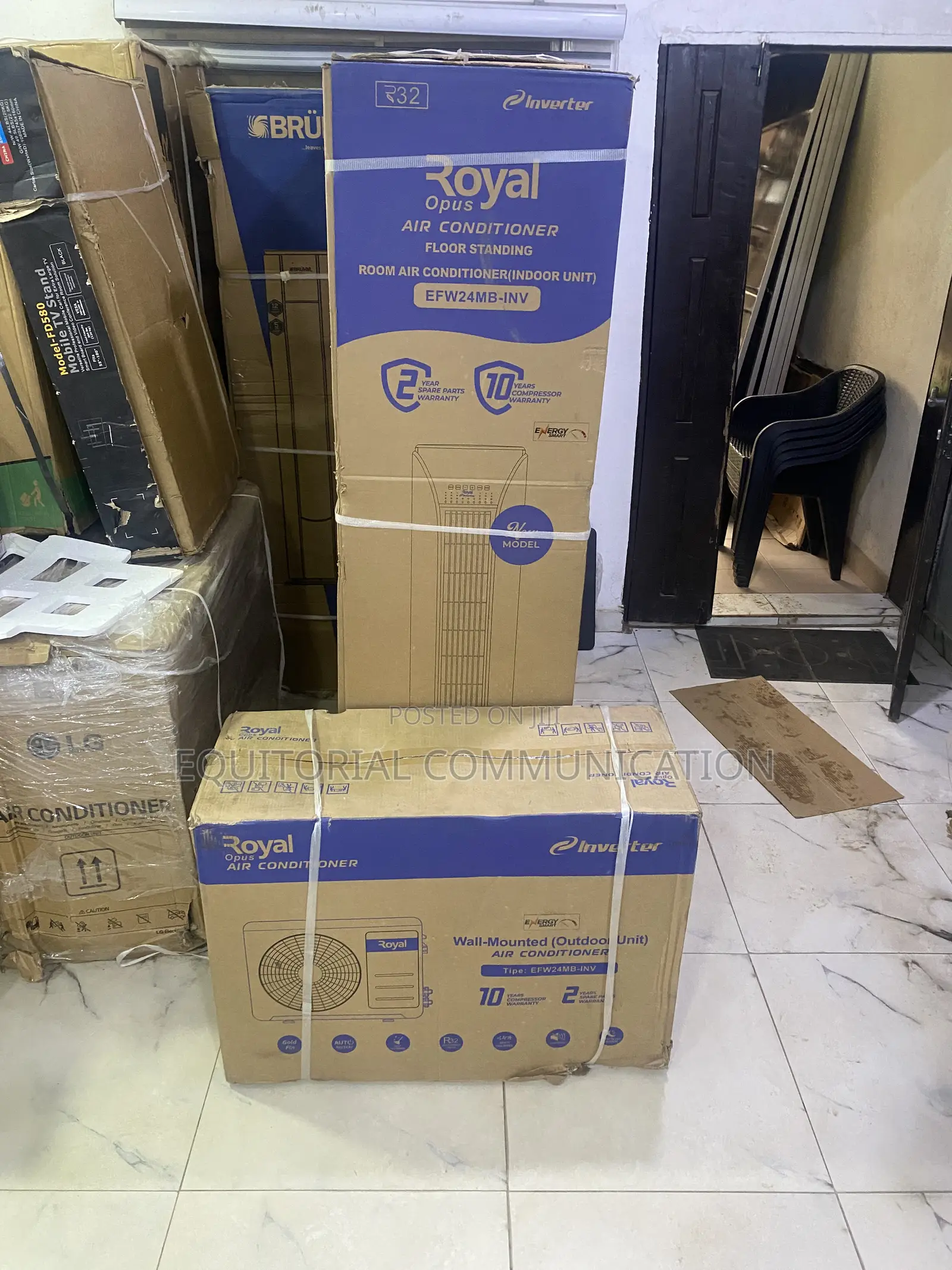 Royal EFW24MB-INV Powerful 3HP Standing Air Conditioner