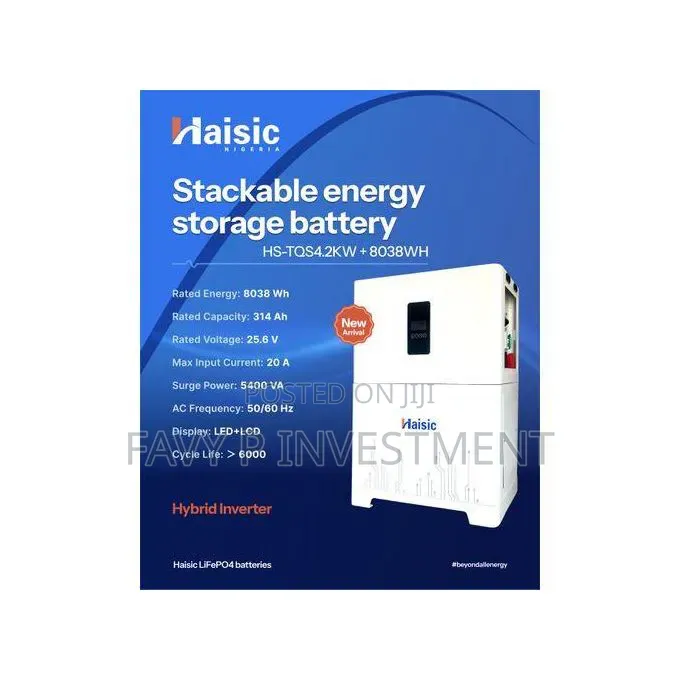 Haisic All in One 4.2kva + 8kwh Lithium Solar Generator System