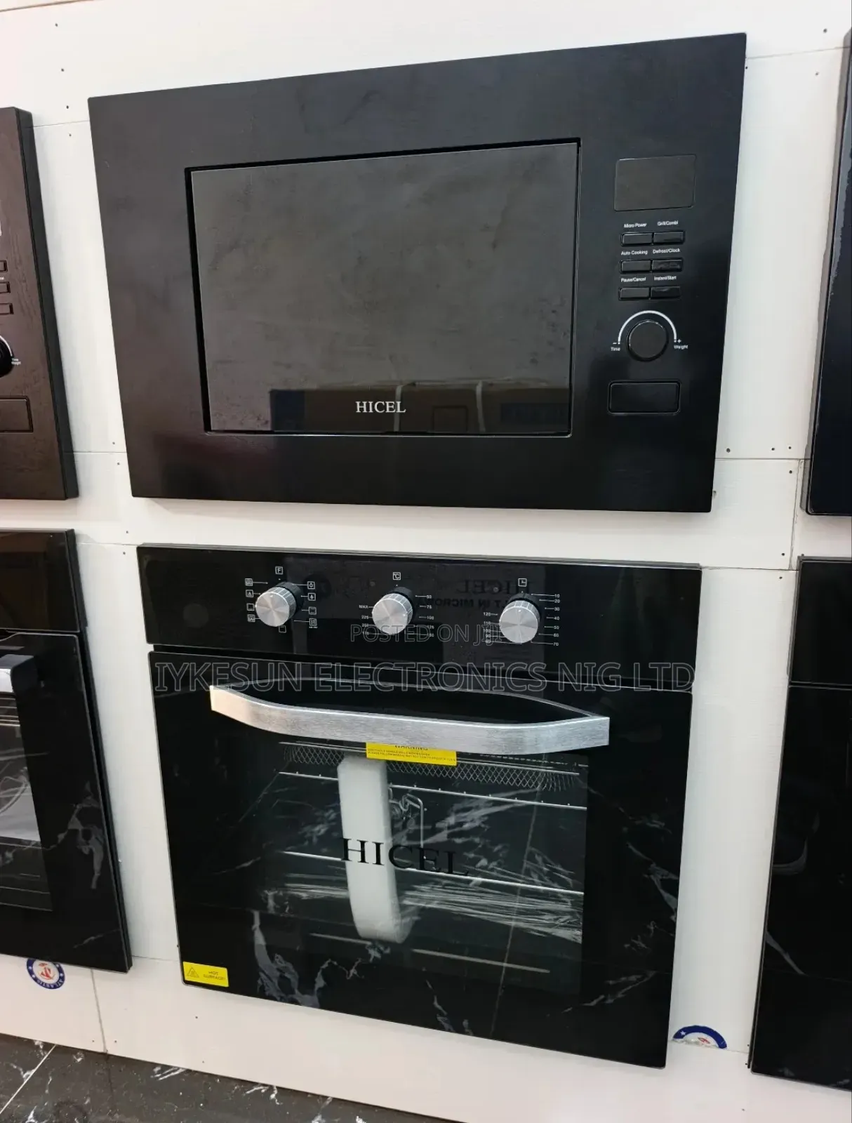 Original HICEL Built-in Gas & Ele Air Fryer Oven & Built-in Microwave