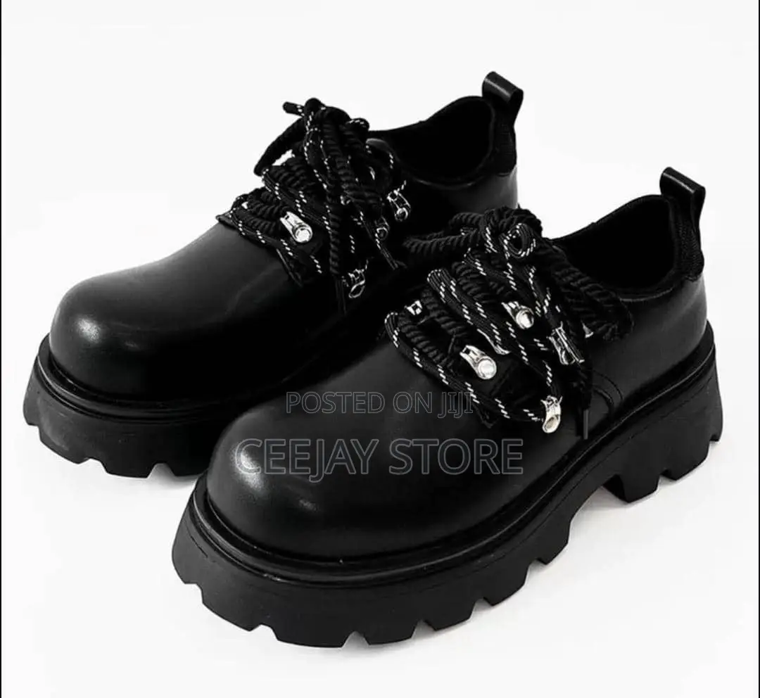 Premium Unisex Sawtooth Platform Derby Shoes