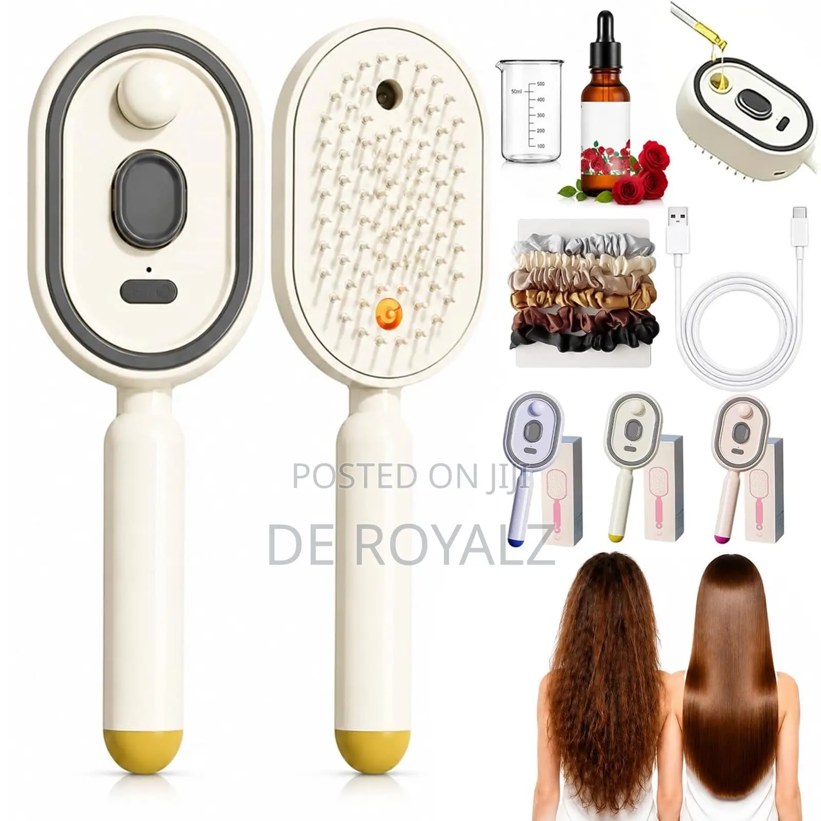 3 in 1 Rechargeable Hair Brush