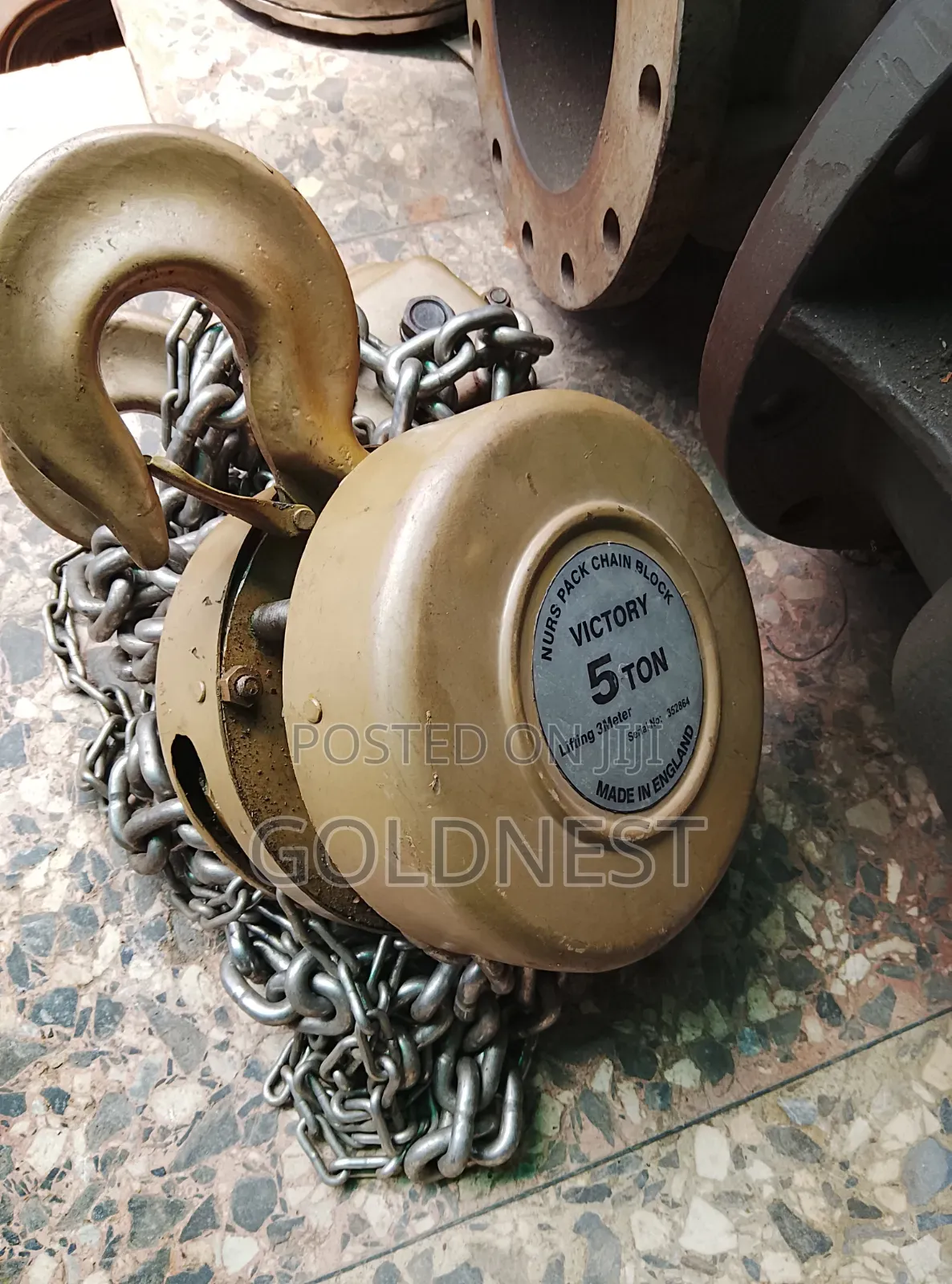Heavy Duty Victory 5-Ton Manual Chain Hoist