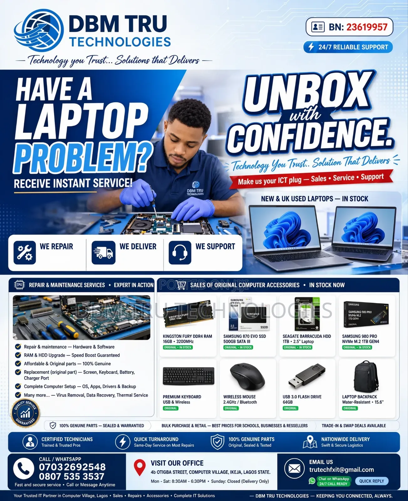 Expert Laptop Technician & Reliable Sales
