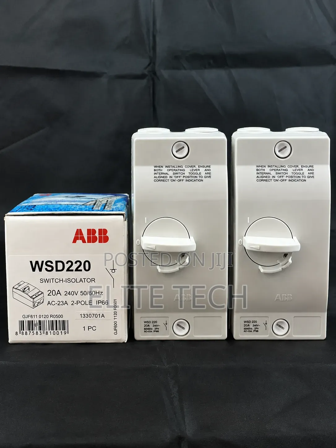 ABB WSD220 20A 2-Pole Weatherproof Switch-Isolator (Brand New)