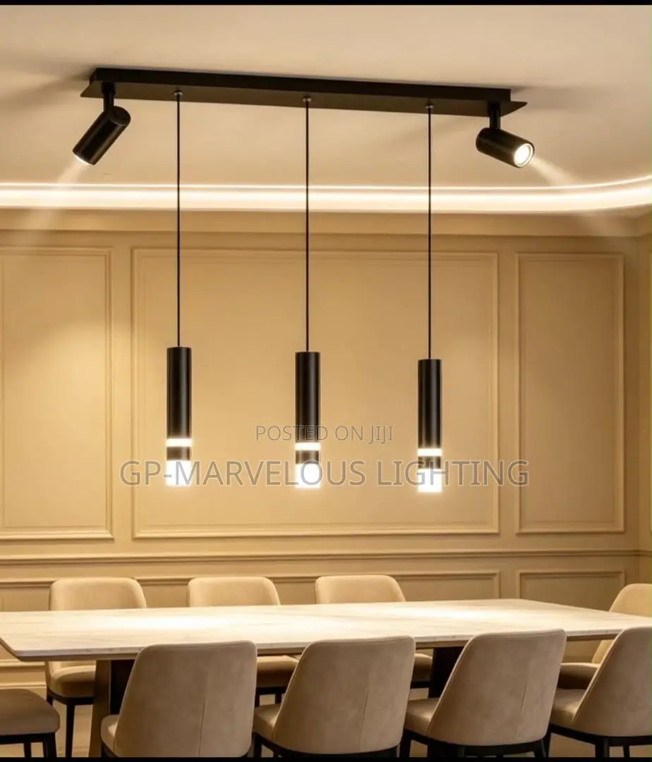 Modern Luxury LED Track Pendant Chandelier