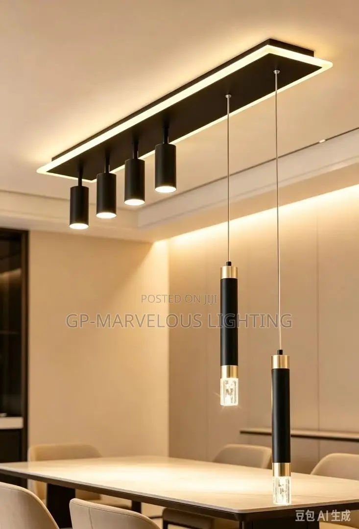Luxury LED Track Pendant Chandelier
