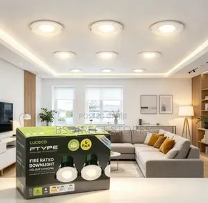 Luceco Matt White Led Colour Changing Downlight Pack of 6